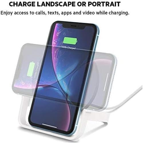 Cargador Inalámbrico Rápido 10W Belkin - Soporte Qi Blanco