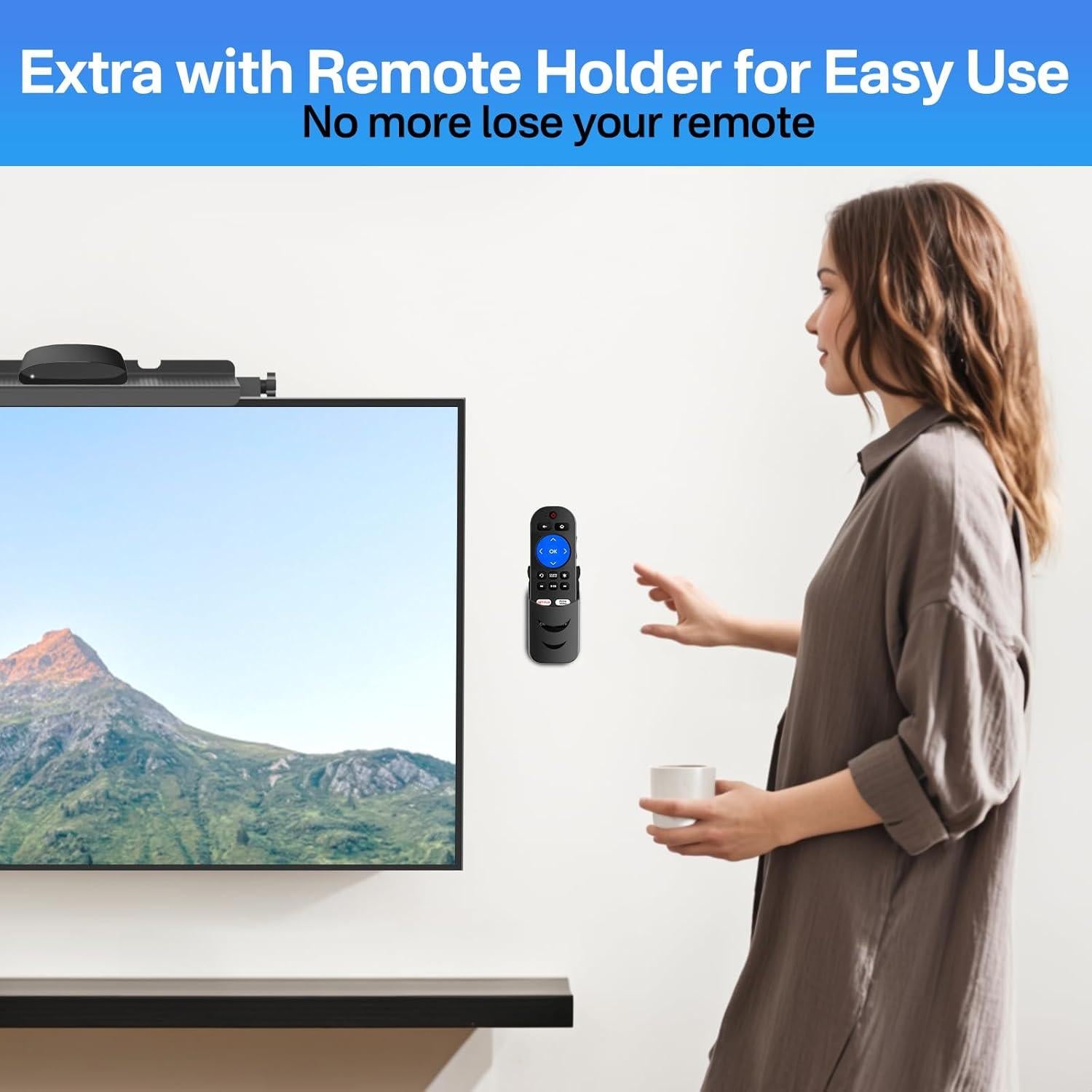 Estante Flotante para TV Tiebutie FT5050 33 cm Ajustable Negro