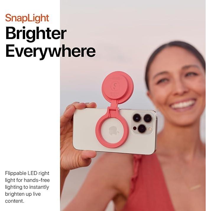 Luz de Anillo LED ShiftCam SnapPocket - 4 Brillos, Plegable