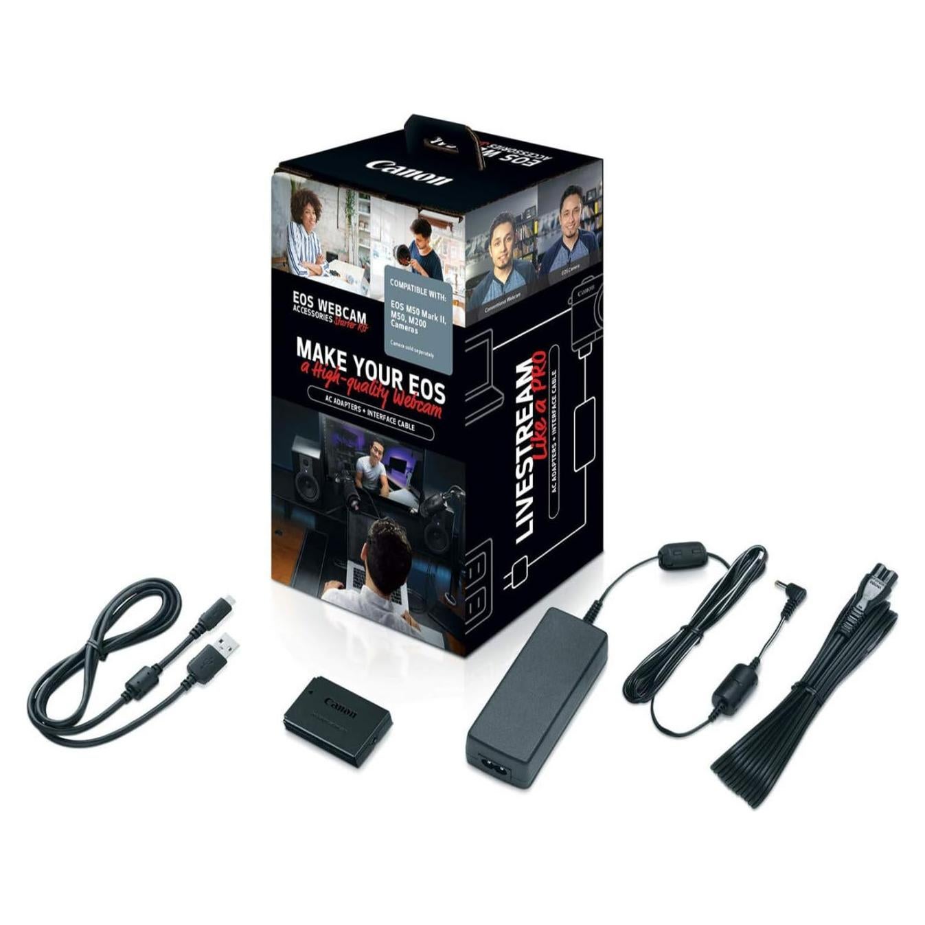 Kit Accesorios Webcam Canon EOS M - Adaptador CA-PS700, USB