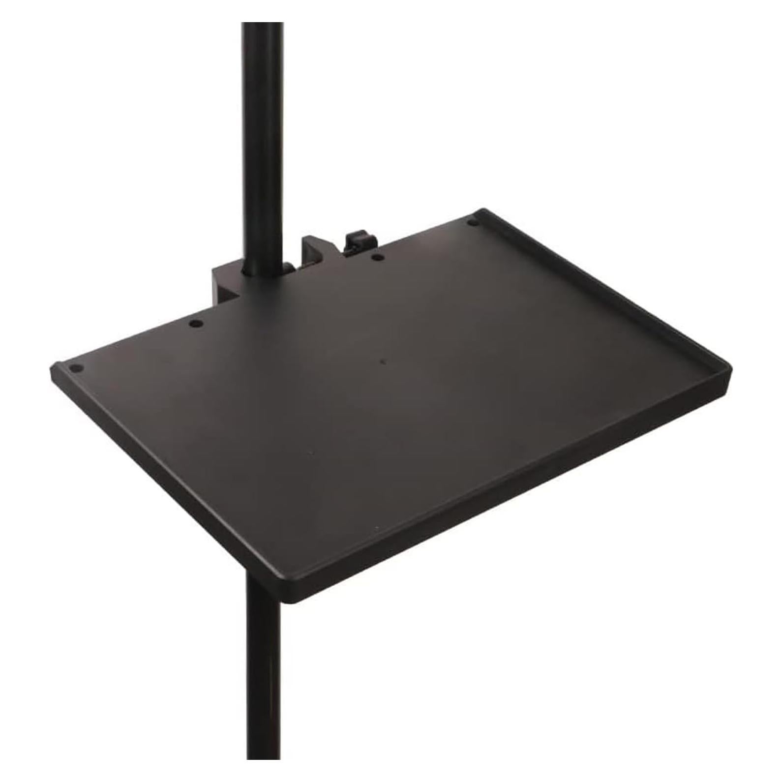 Bandeja Soporte de Micrófono Ajustable Negro 24x17cm