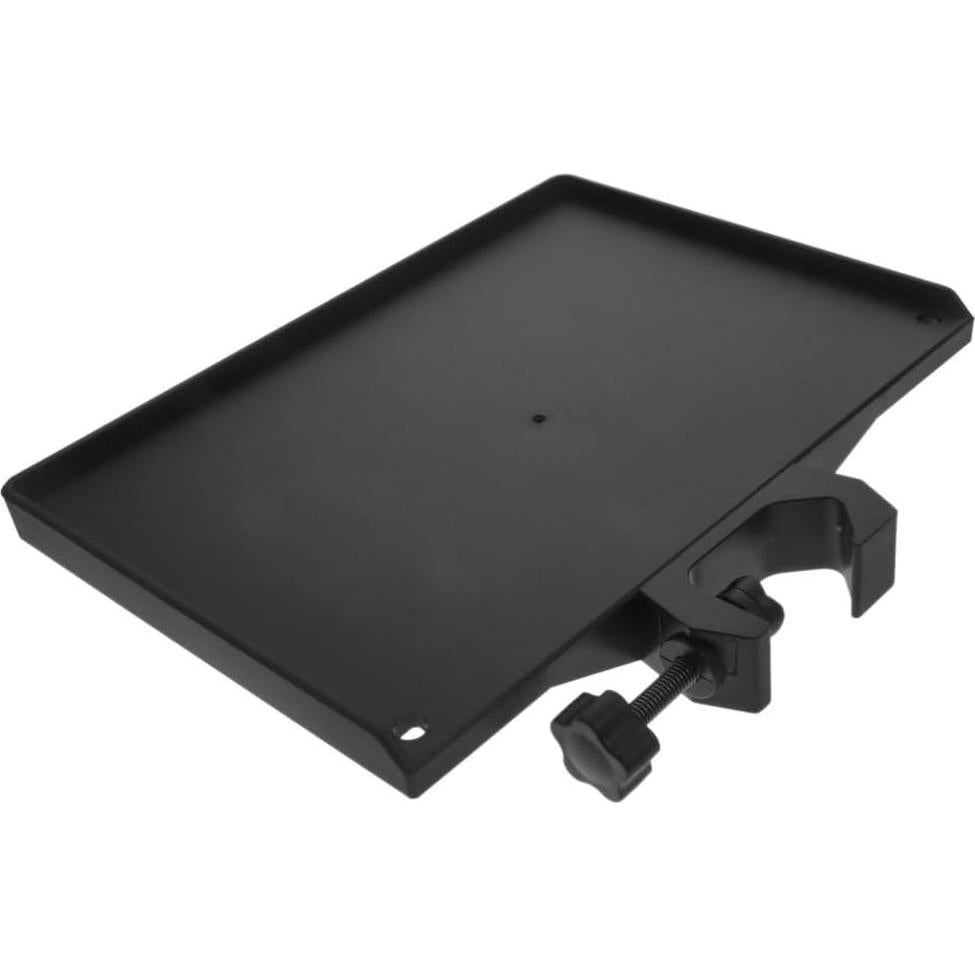 Bandeja Soporte de Micrófono Ajustable Negro 24x17cm