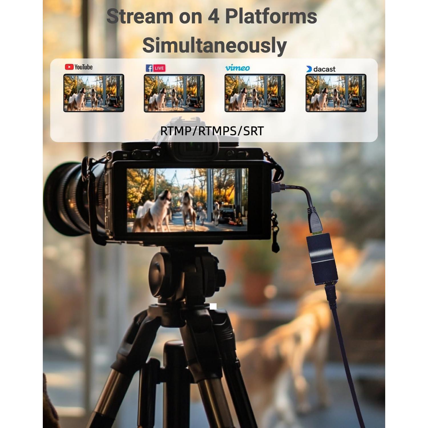 Codificador HDMI Portátil DDMALL HEV-2K 1080p 2.4W