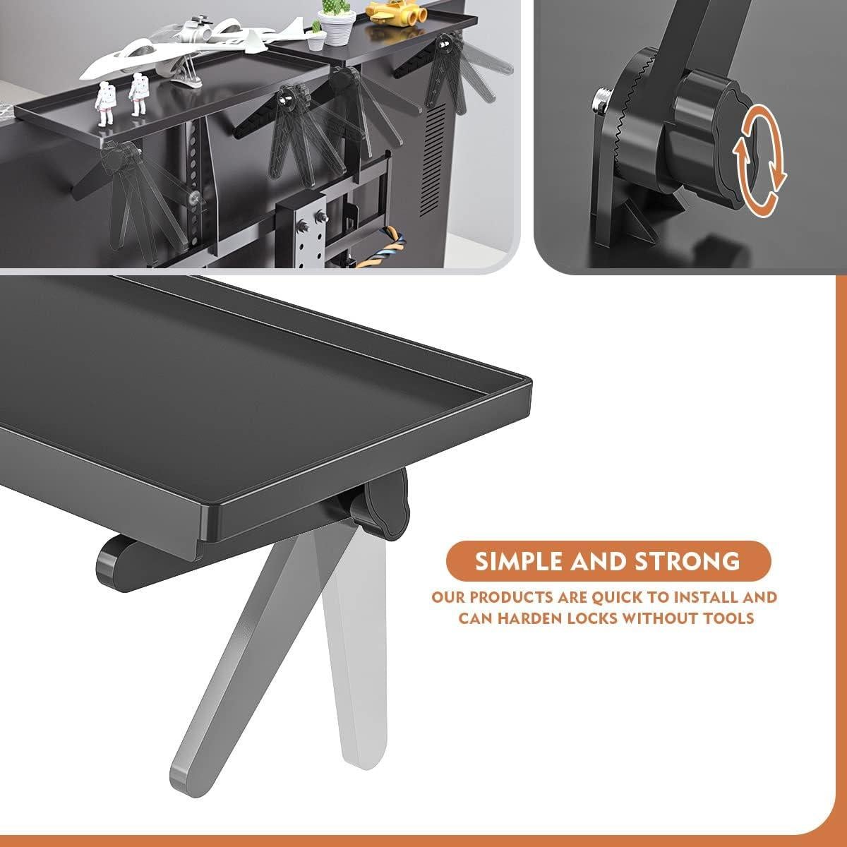 Soporte de TV Hemudu 2 Paquetes 33x13.5 cm Negro