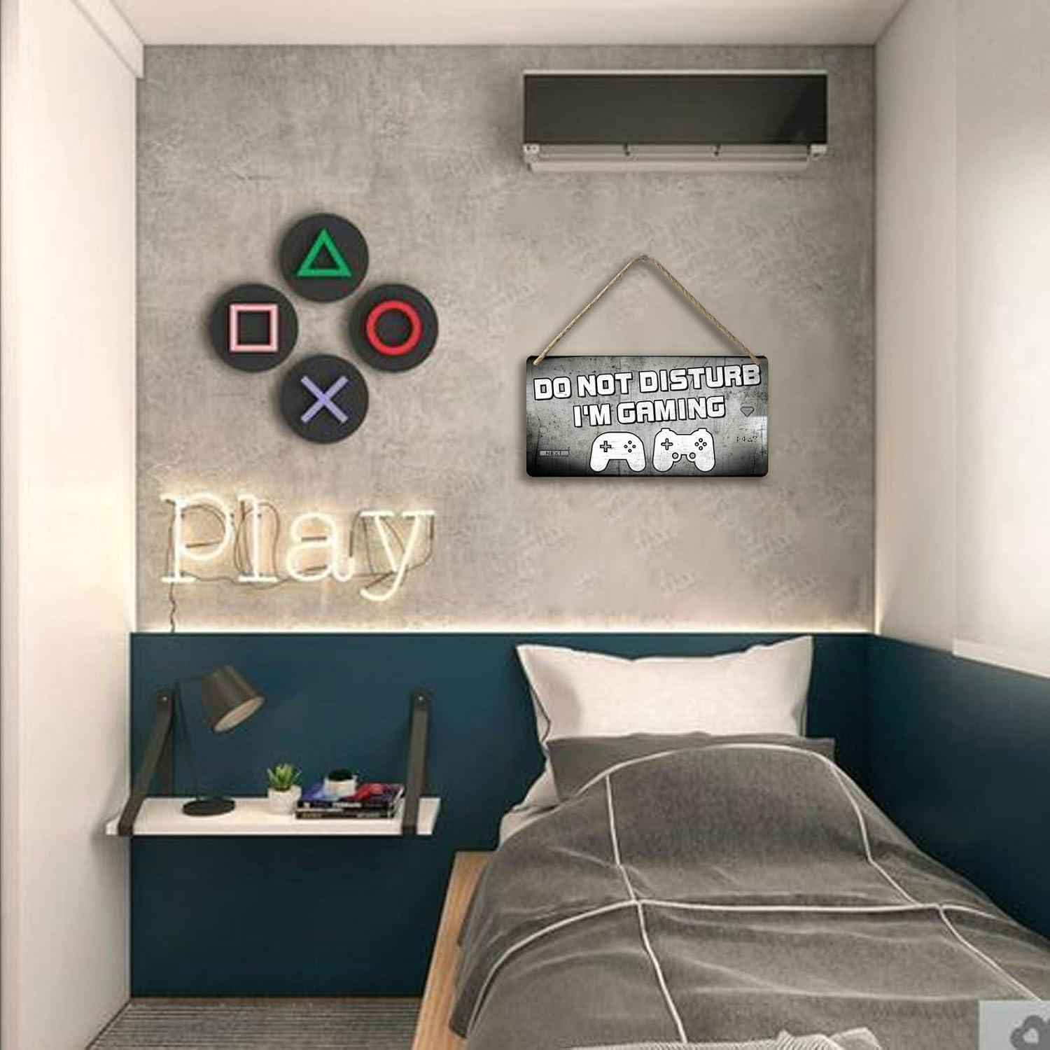 Señal de Madera No Molestar Estoy Jugando - Yoecod 30x15 cm