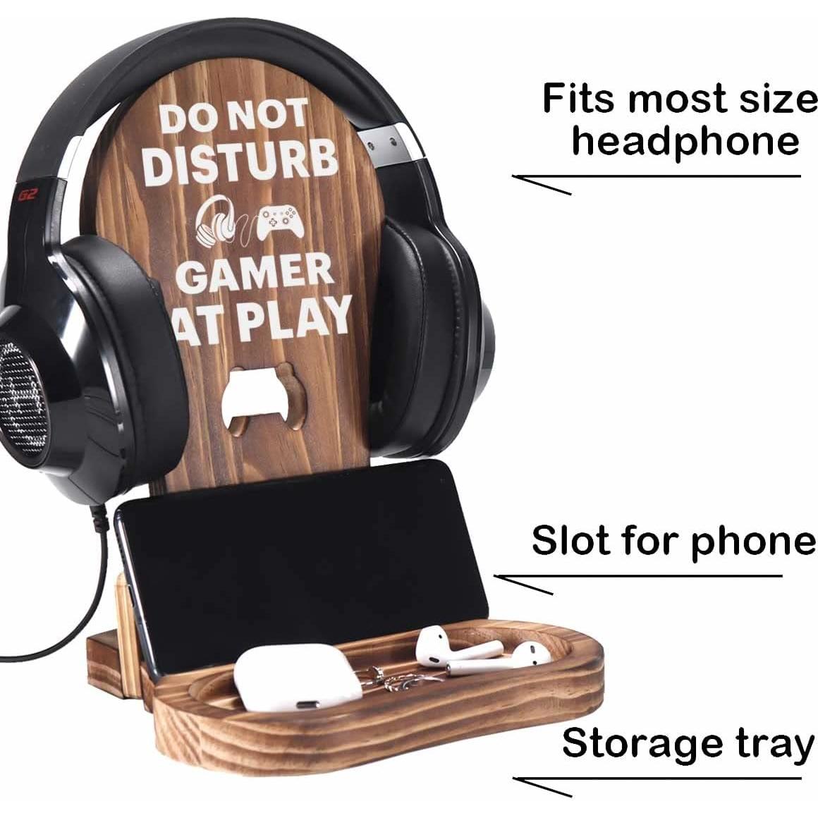 Soporte para Auriculares OCCdesign - Madera de Pino Natural