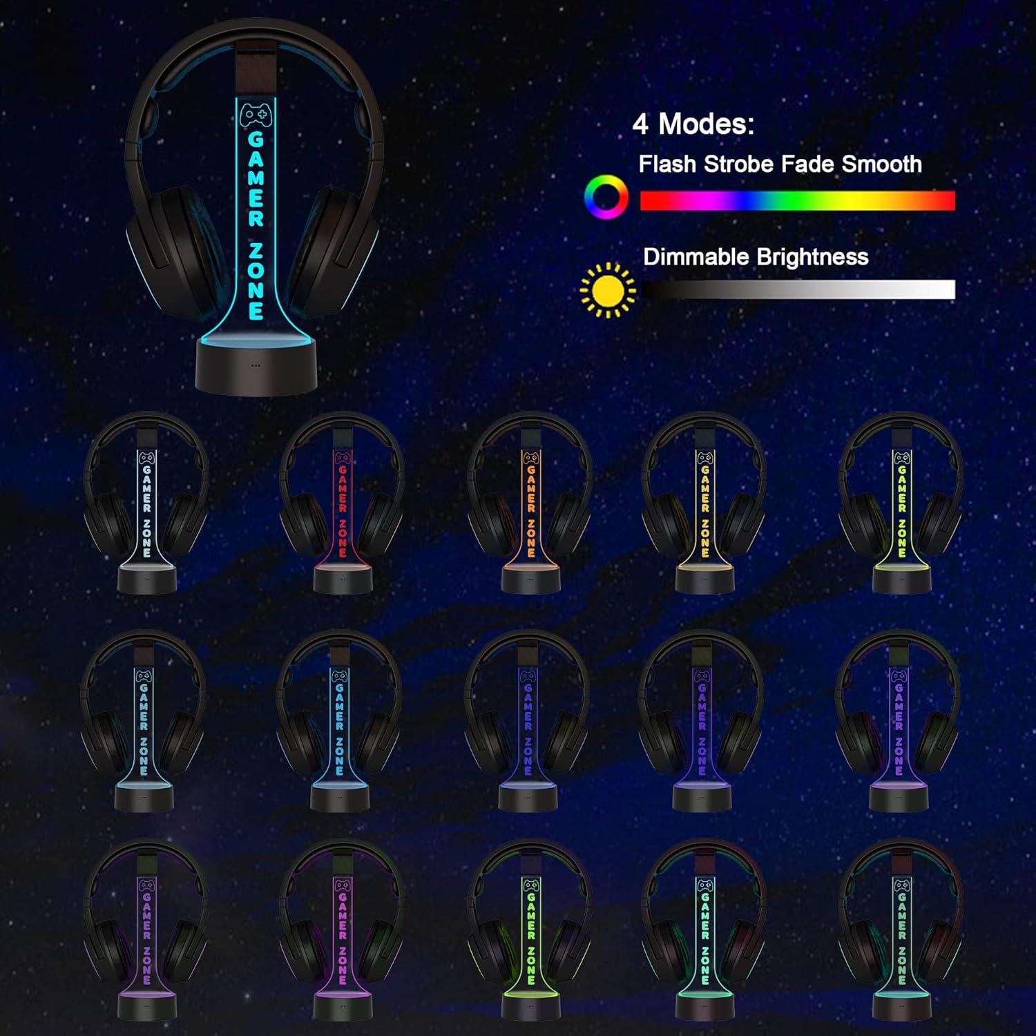 Soporte para Auriculares YuanDian RGB con 16 Luces de Color