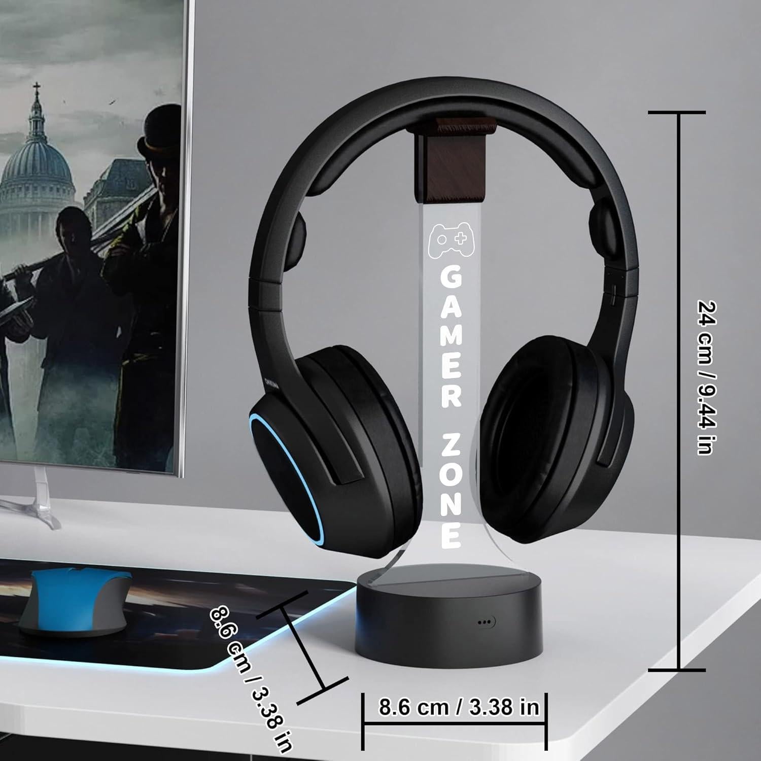 Soporte para Auriculares YuanDian RGB con 16 Luces de Color