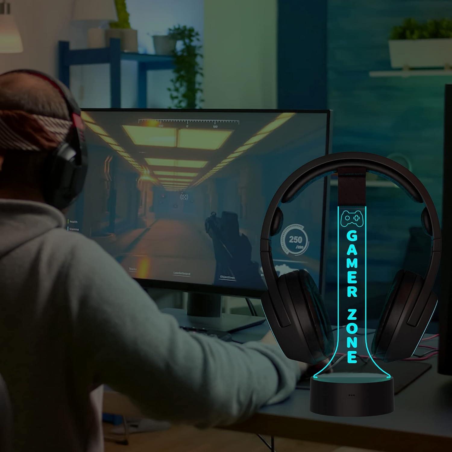 Soporte para Auriculares YuanDian RGB con 16 Luces de Color