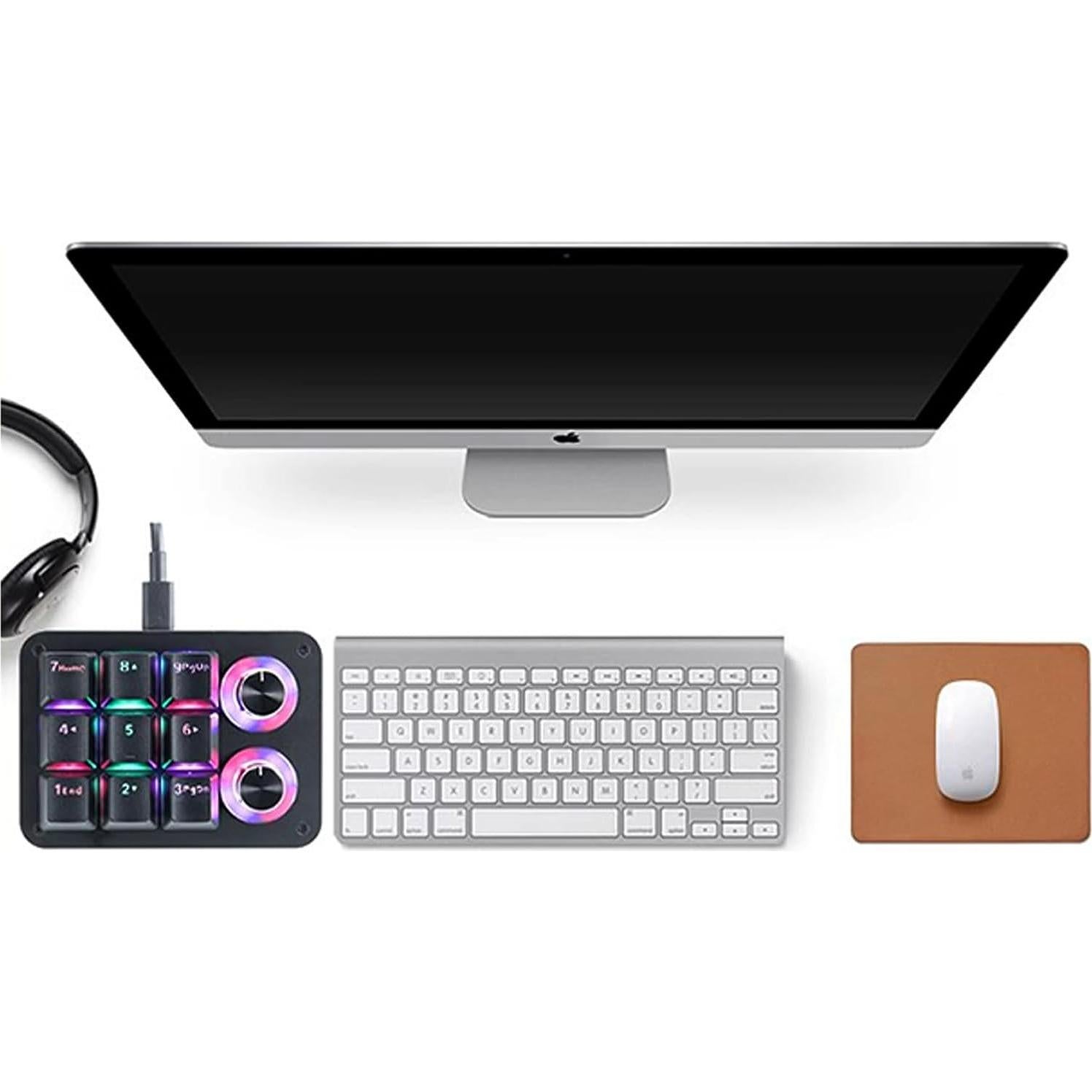 Teclado Mecánico Programable Yoqanr USB Retroiluminado RGB