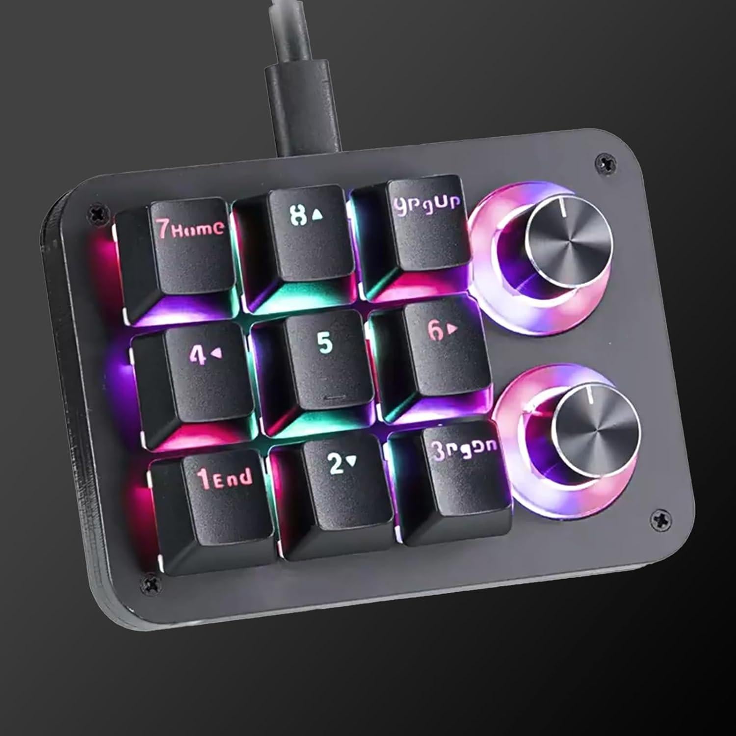 Teclado Mecánico Programable Yoqanr USB Retroiluminado RGB