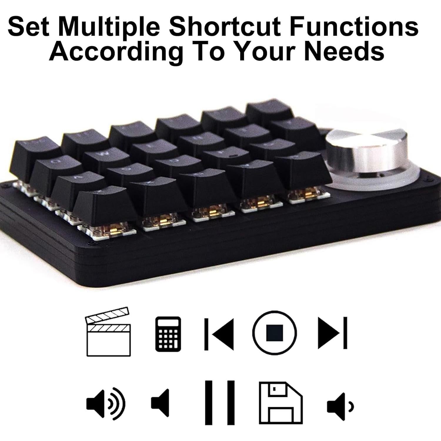 Teclado Mecánico Programable Yoqanr USB Retroiluminado RGB