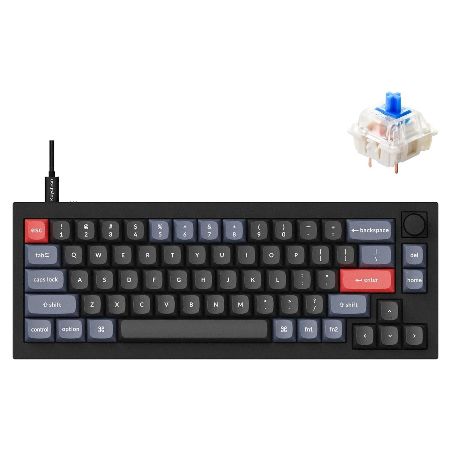 Teclado Mecánico Keychron Q2 65% Personalizable con Perilla