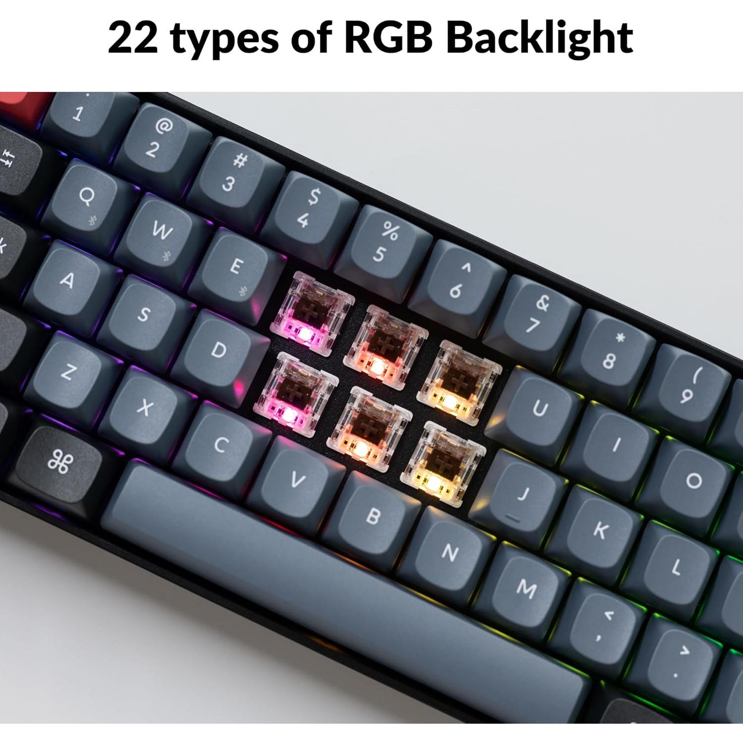 Teclado Mecánico Inalámbrico Keychron K12 Pro RGB 60% K Pro Marrón