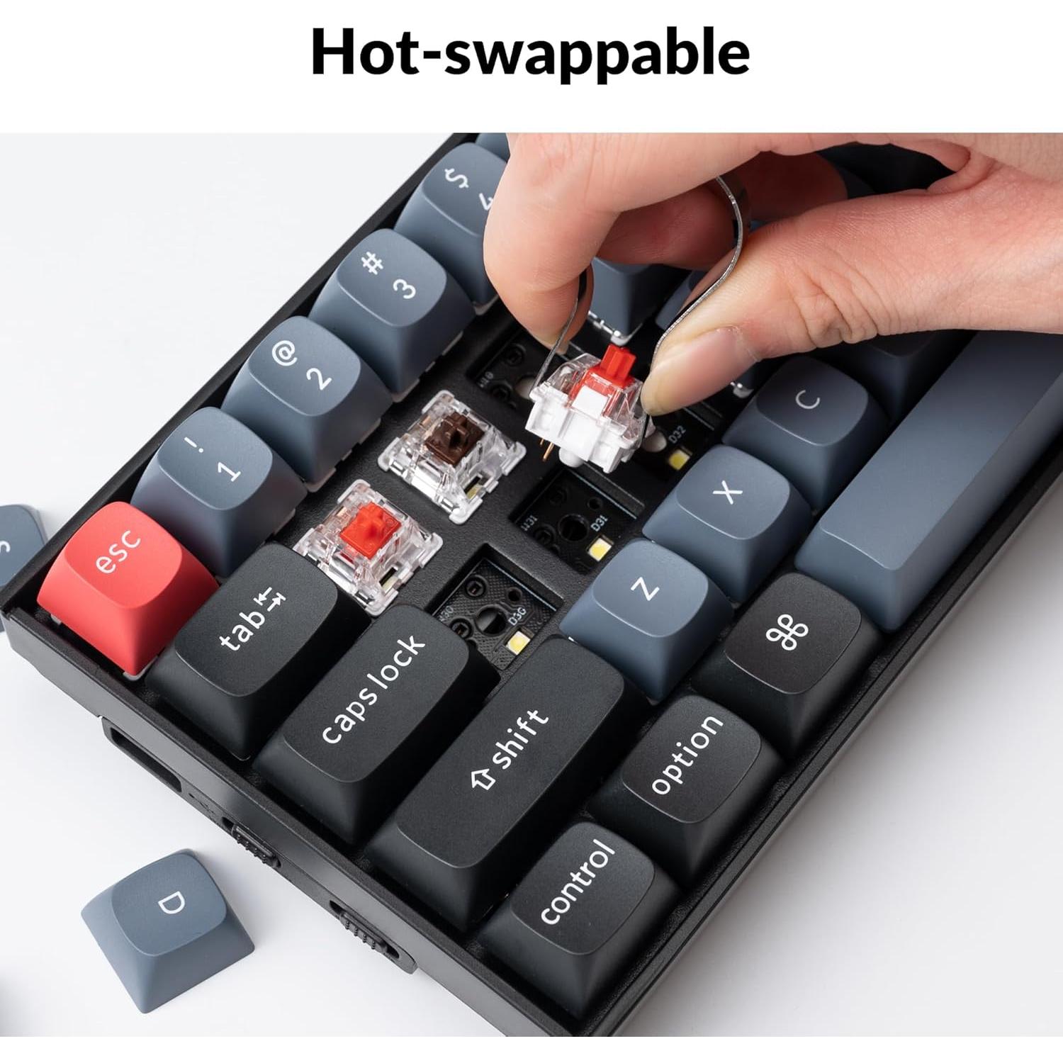 Teclado Mecánico Inalámbrico Keychron K12 Pro RGB 60% K Pro Marrón