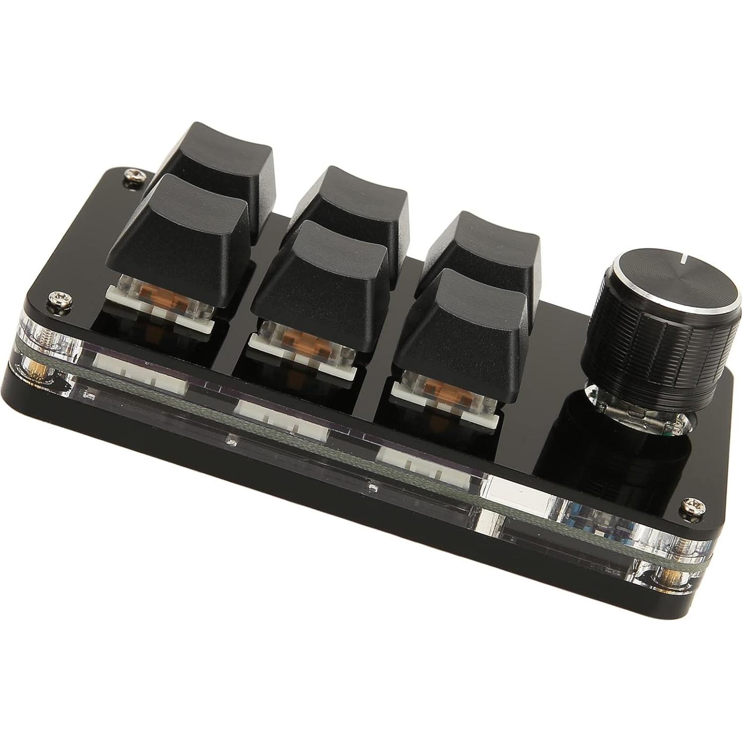 Teclado Numérico Mecánico Ejoyous Mini 6 Teclas USB Programable