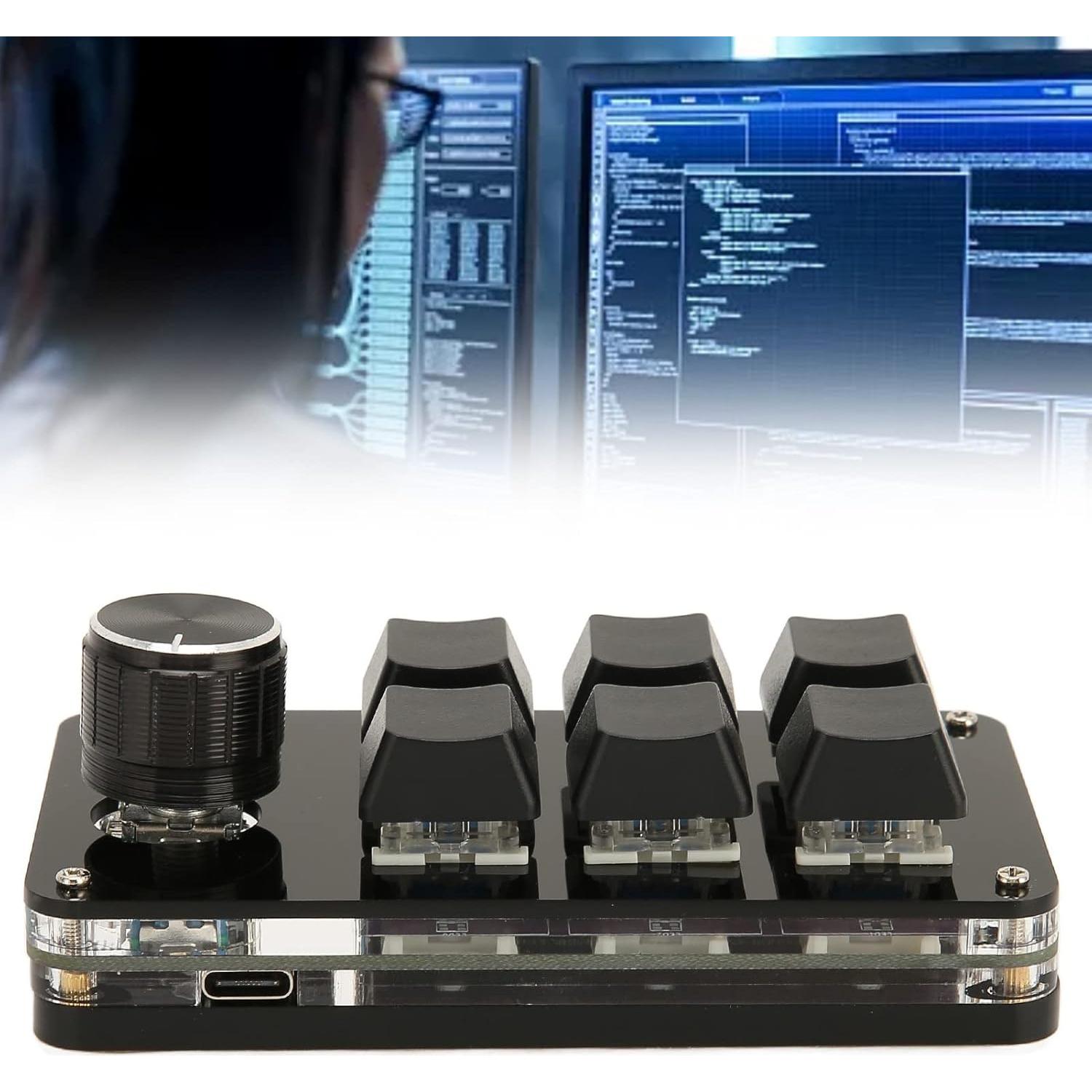 Teclado Numérico Mecánico Ejoyous Mini 6 Teclas USB Programable