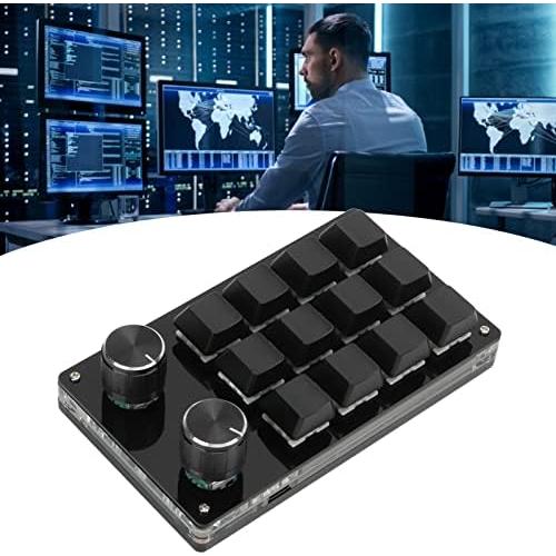 Teclado Mecánico Programable Cuifati de 12 Teclas Negro
