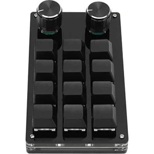 Teclado Mecánico Programable Cuifati de 12 Teclas Negro