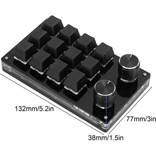 Teclado Mecánico Programable Cuifati de 12 Teclas Negro