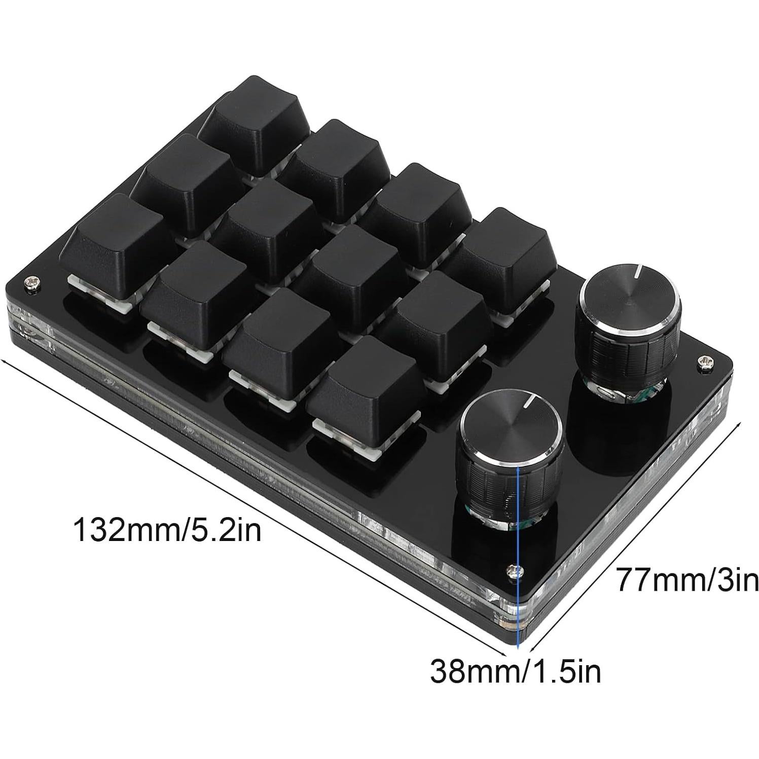 Teclado Mecánico Programable Ejoyous Mini 12 Teclas USB