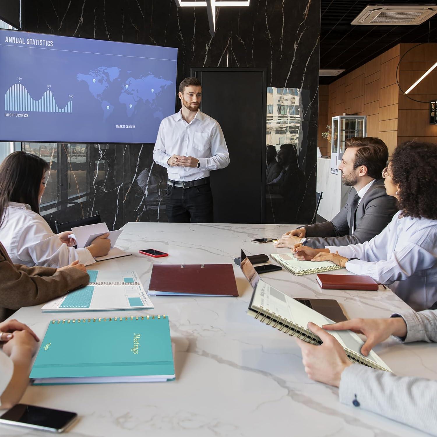 Cuaderno de Reuniones Taja Rosa B5 - 160 Páginas Organizador