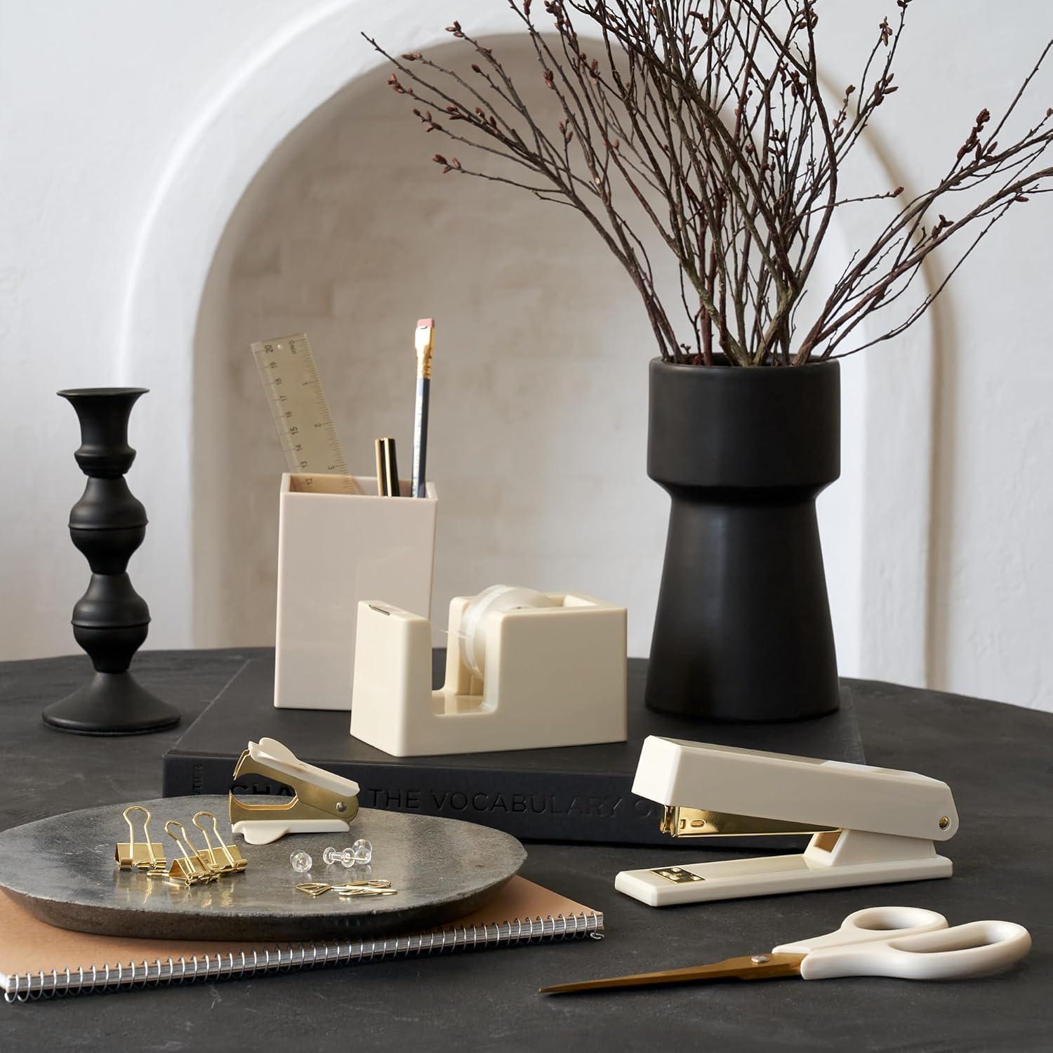 Juego de Accesorios de Escritorio KIBAGA Beige - Organizador Completo