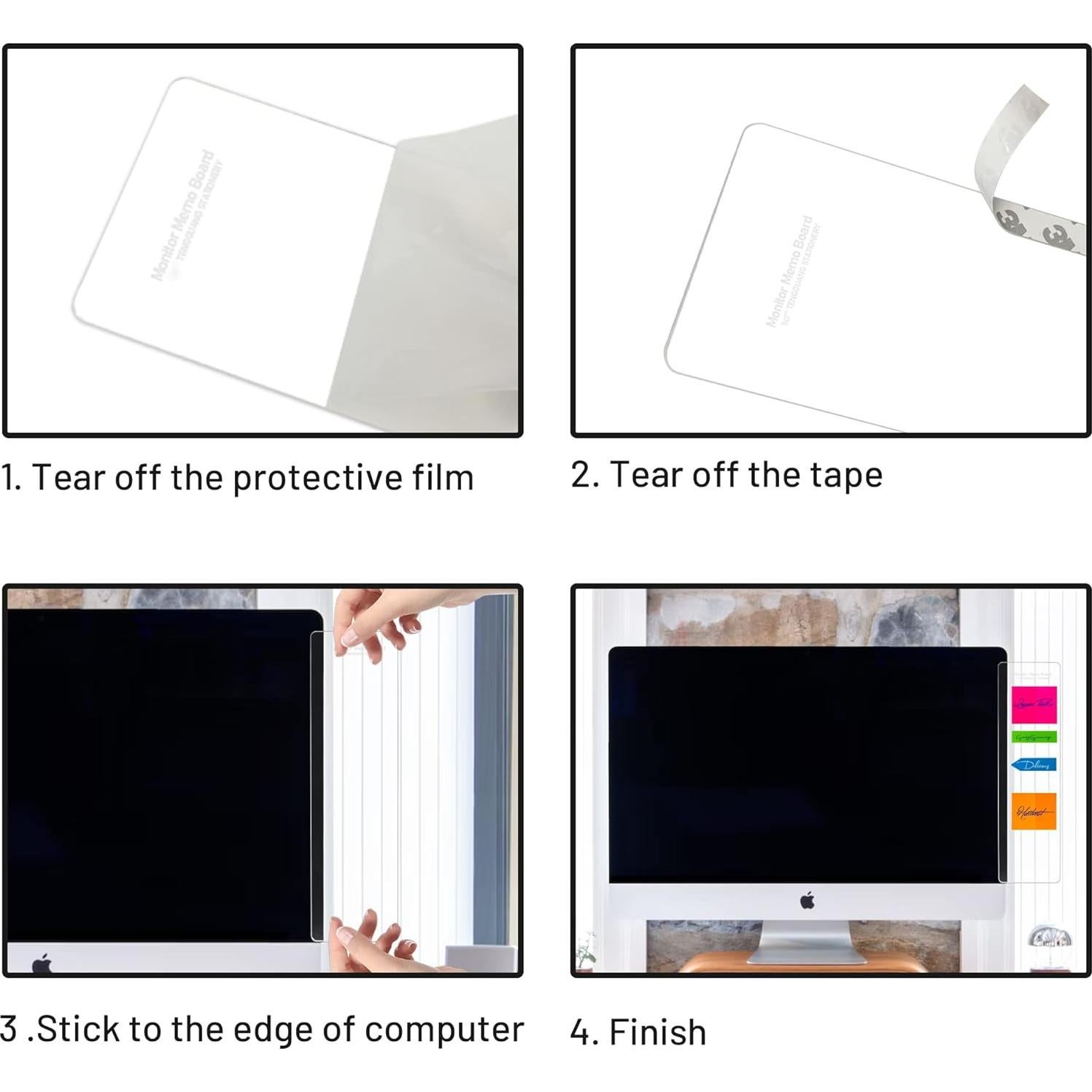 Tablero de Memoria 3 Piezas Ysenchan para Monitor con Soporte