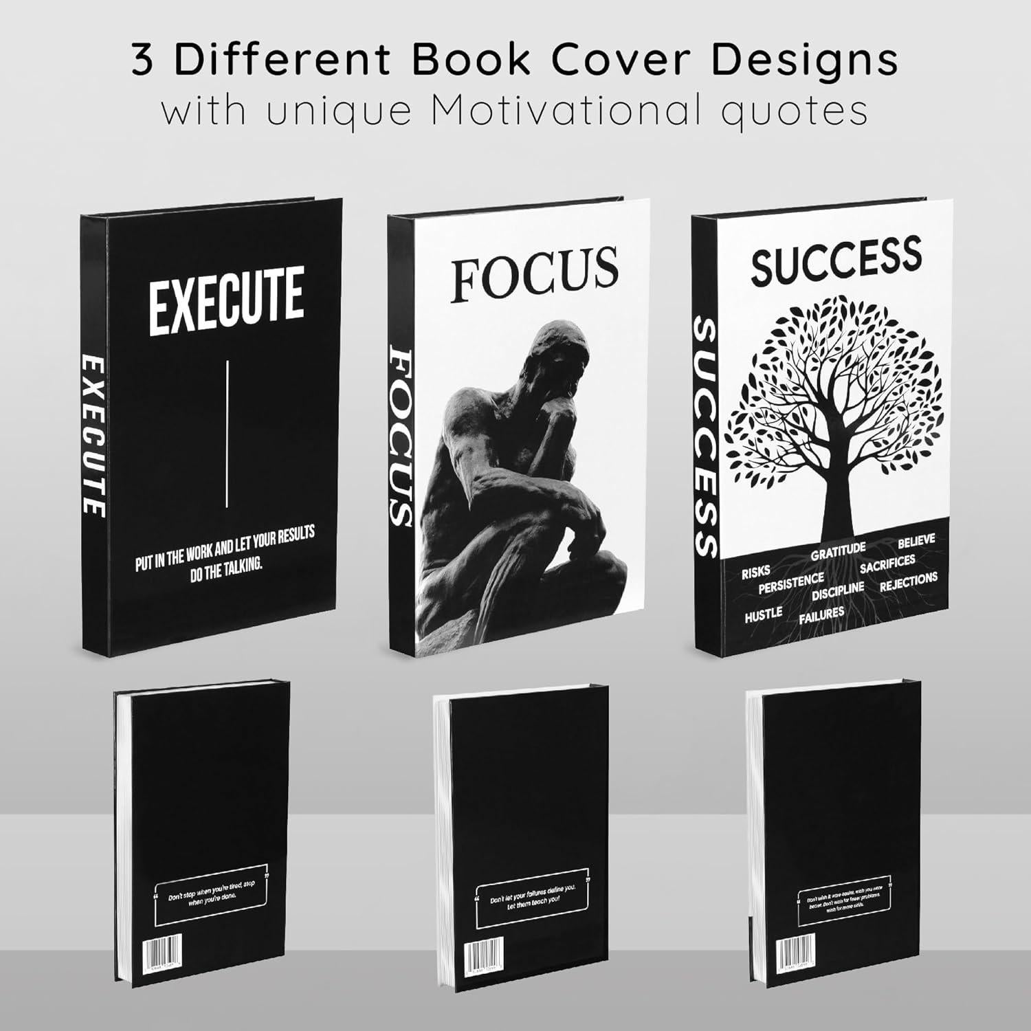 Juego de 3 Libros Decorativos Motivacionales Upstart Decor