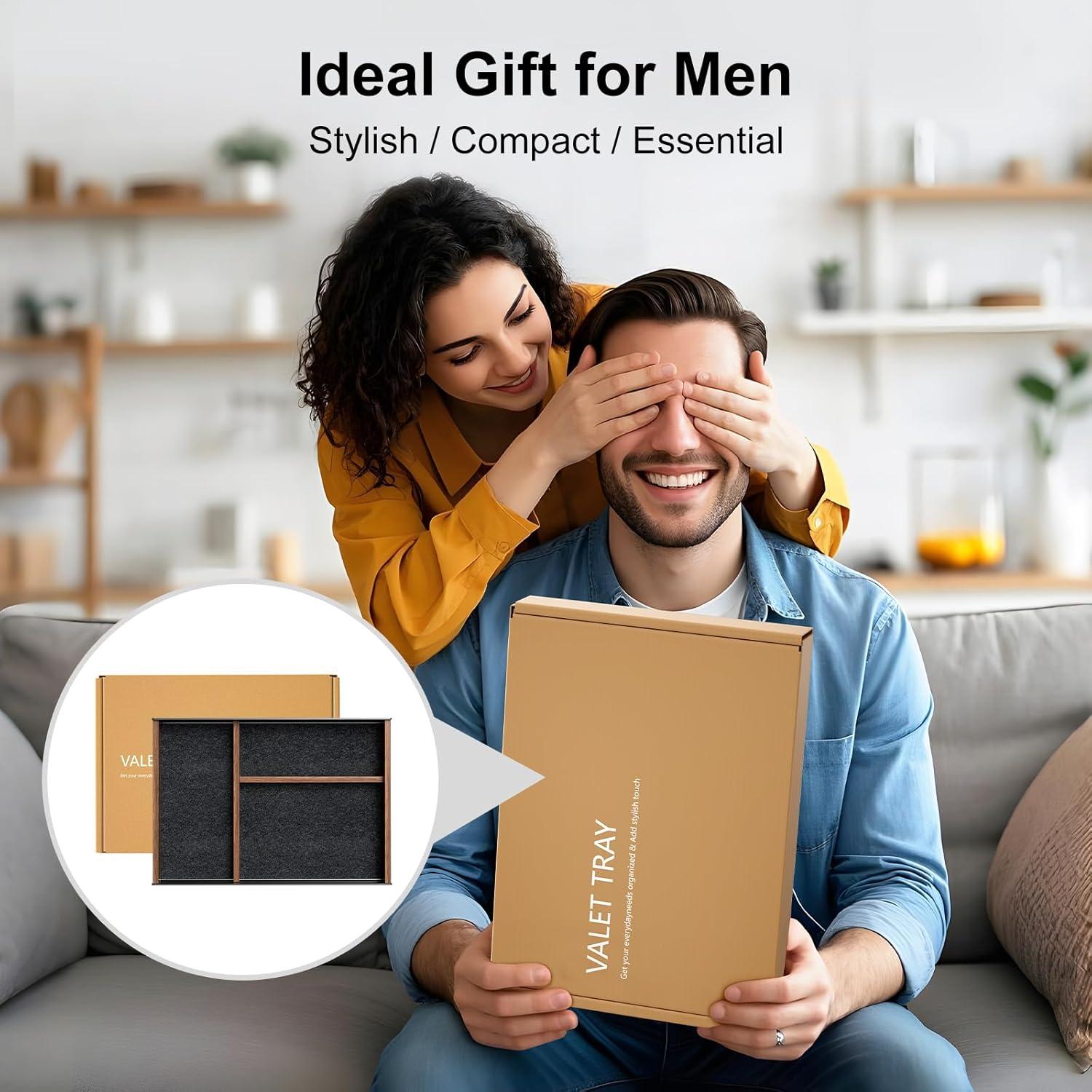 Organizador de Escritorio UPERGO VD-2S, Aluminio y Nogal, 20x30 cm