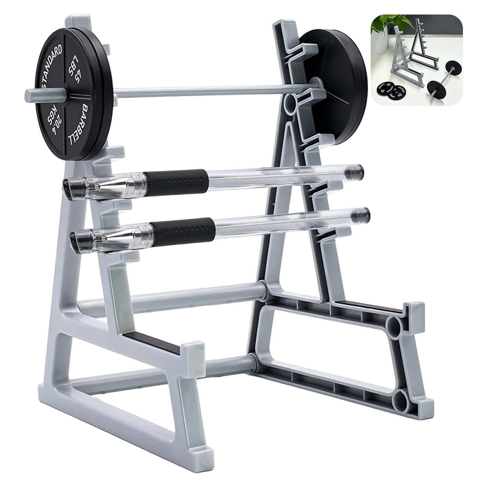 Soporte para bolígrafos de rack de sentadillas Dexspoeny - Organizador divertido