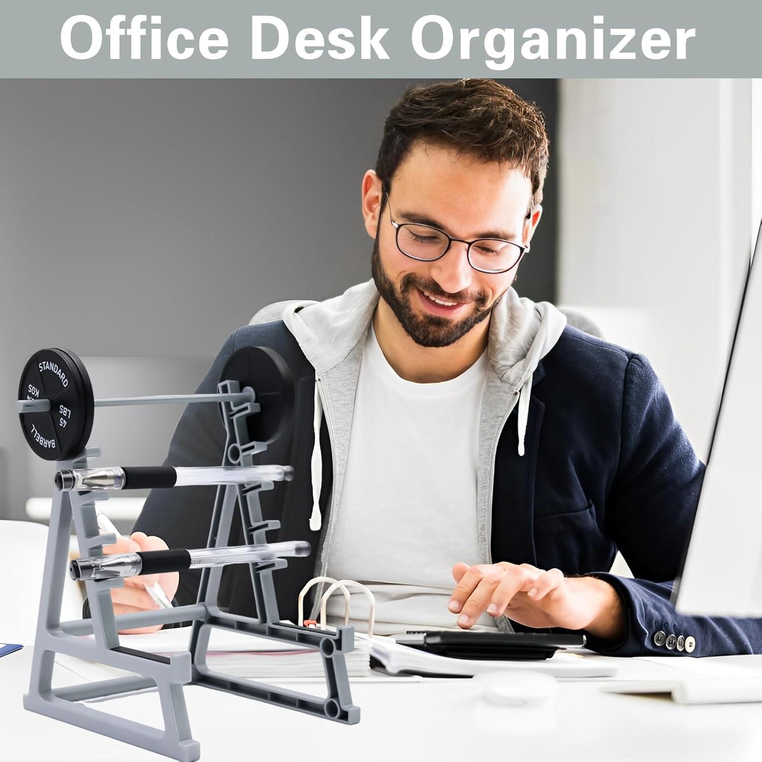 Soporte para bolígrafos de rack de sentadillas Dexspoeny - Organizador divertido