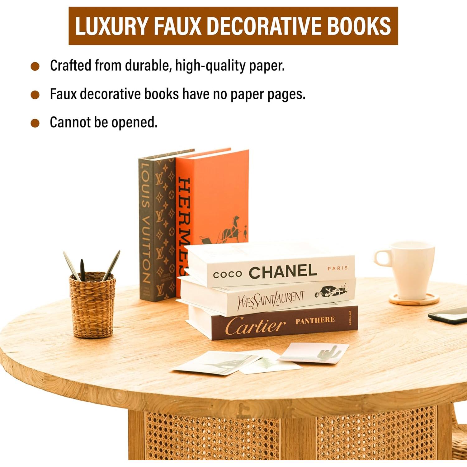 Conjunto de Libros Decorativos Probenex Luxe Grande 4 Pcs