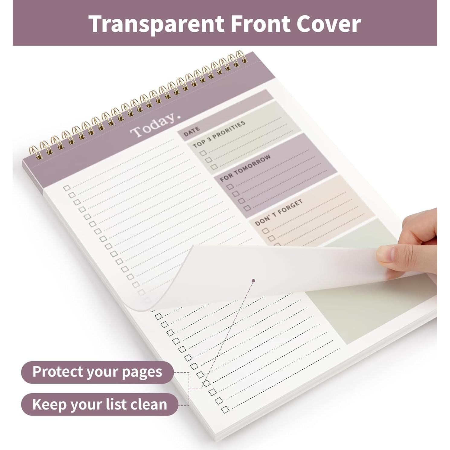 Planificador Diario No Datado ALKALO 52 Hojas Púrpura