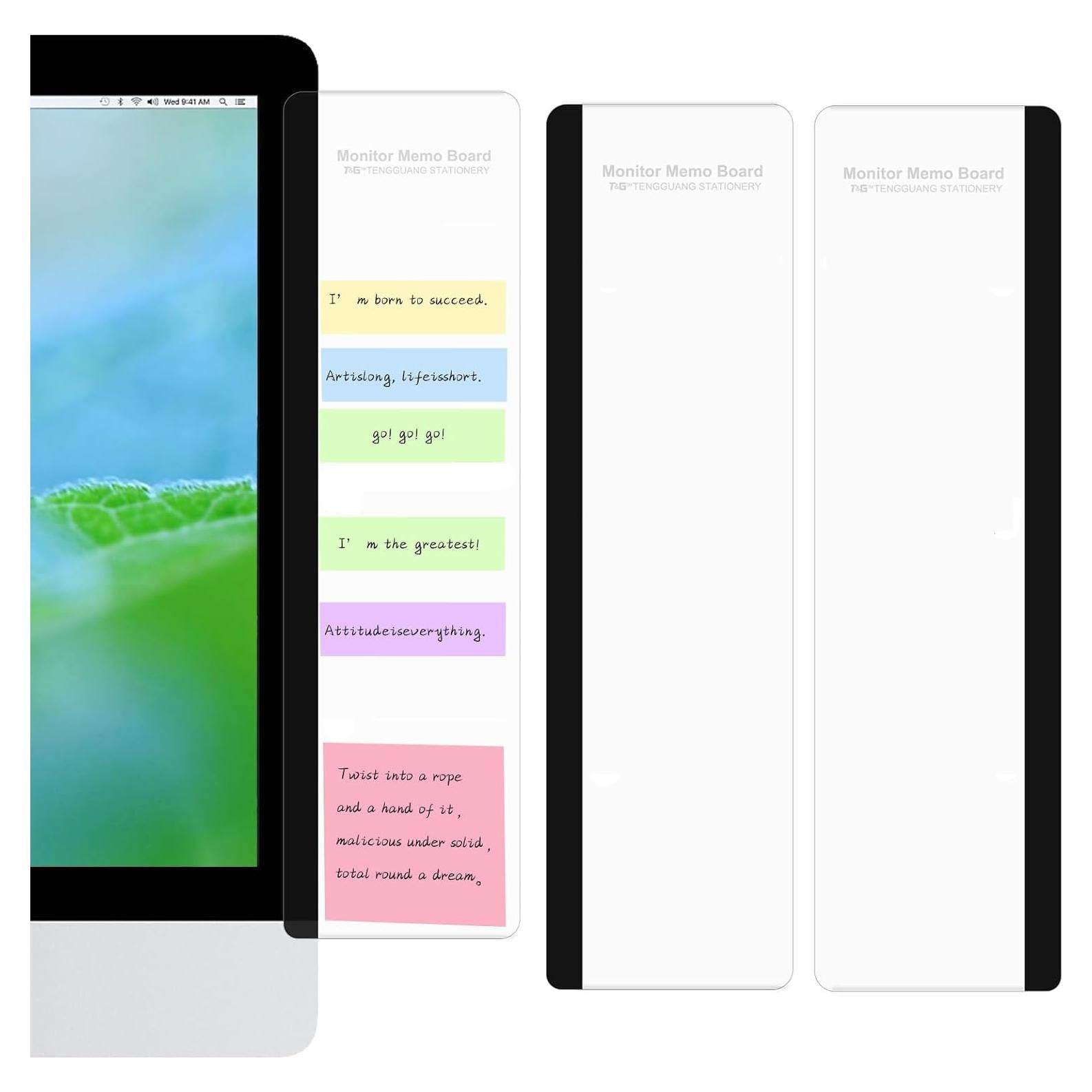 Tableros de Memoria Acrílicos Zcxbeh para Monitor 2 Pcs