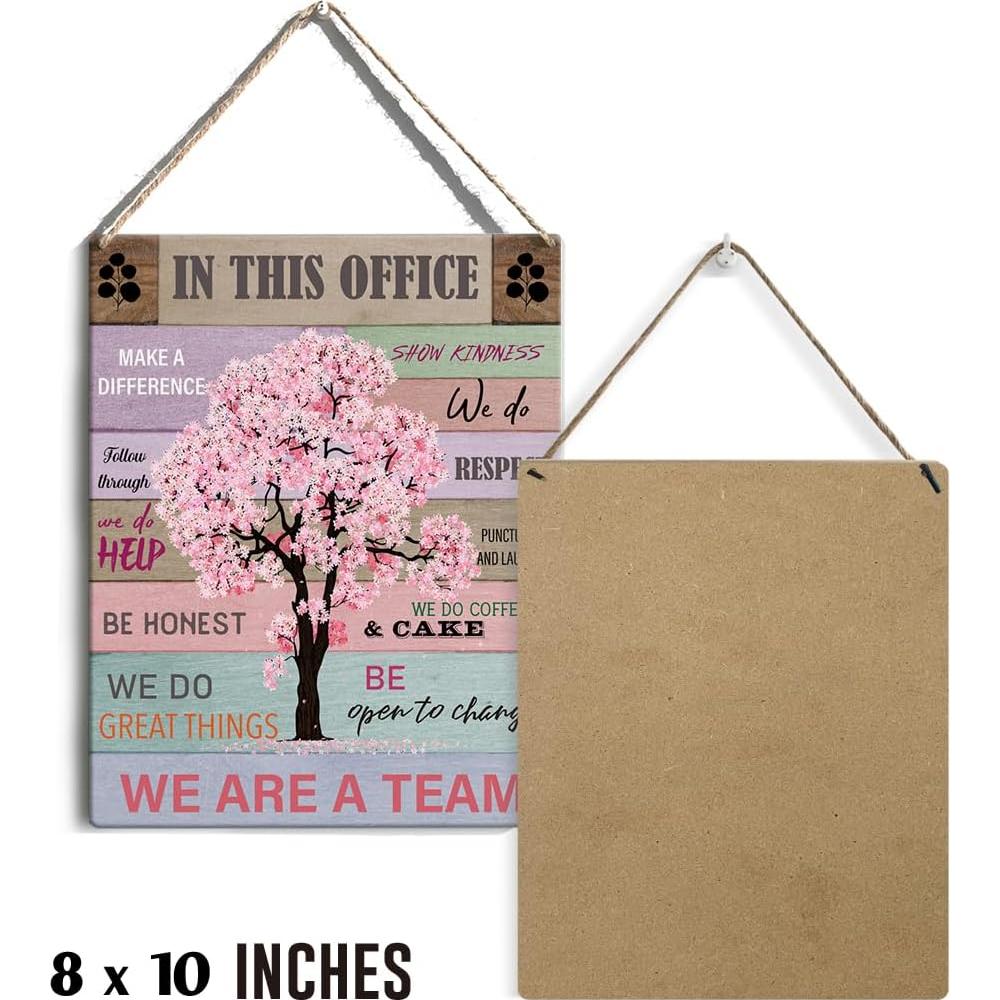 Letrero de Madera GUDIAO 20x25 cm Decoración Oficina