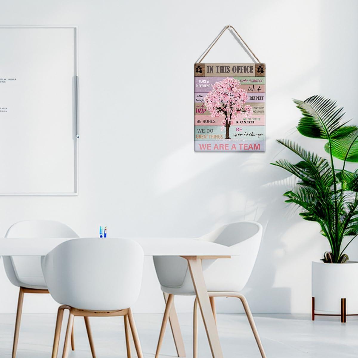 Letrero de Madera GUDIAO 20x25 cm Decoración Oficina