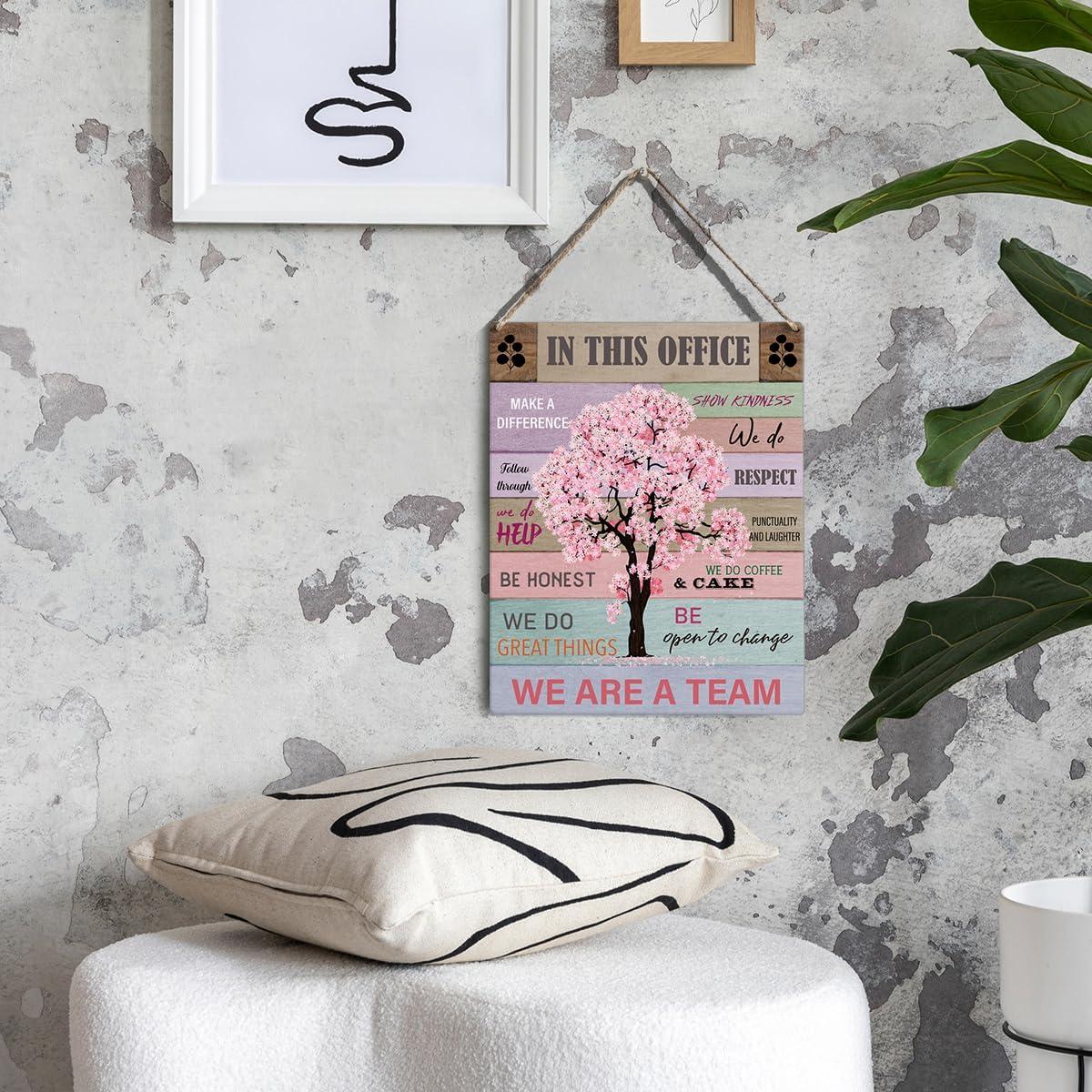 Letrero de Madera GUDIAO 20x25 cm Decoración Oficina