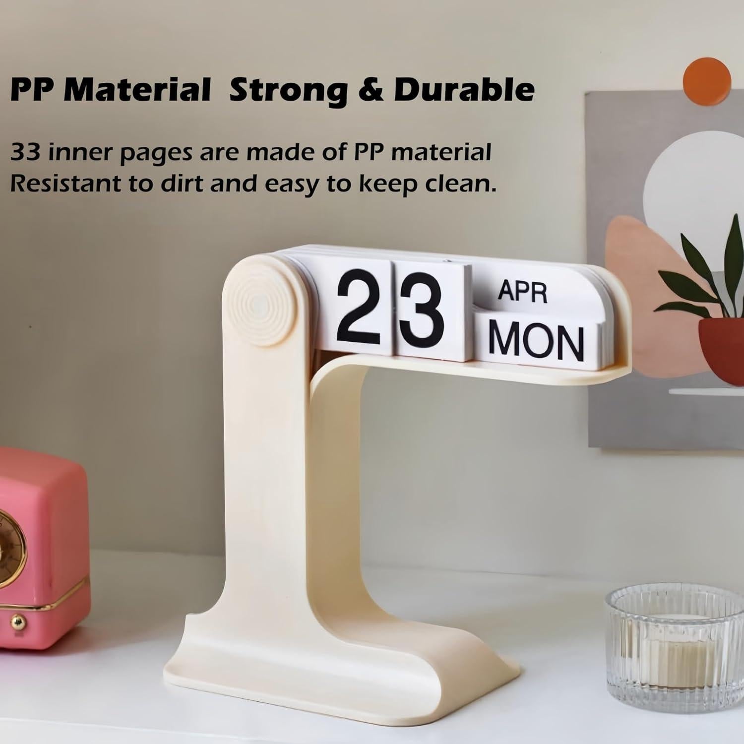 Calendario Perpetuo de Escritorio Beleda Beige 2025-2026