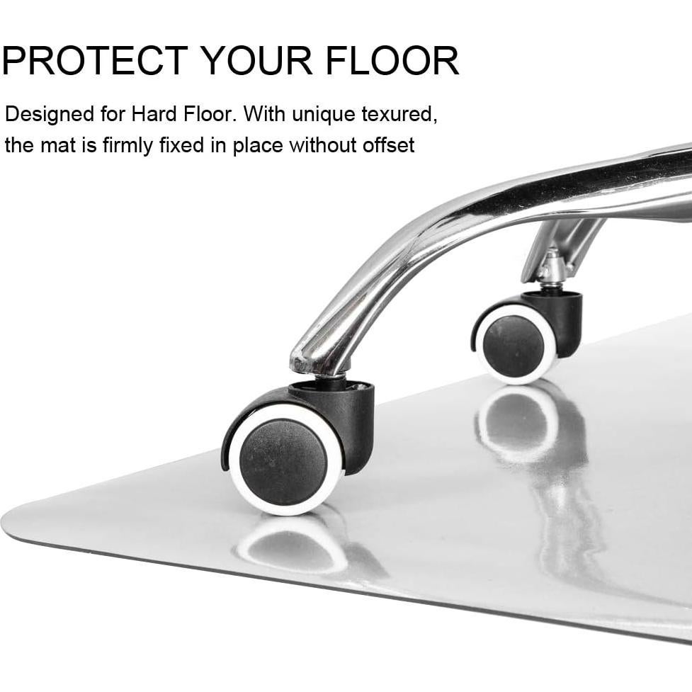 Alfombrilla Kuyal Clear para Sillas 76x122 cm Protección Suelo Duro