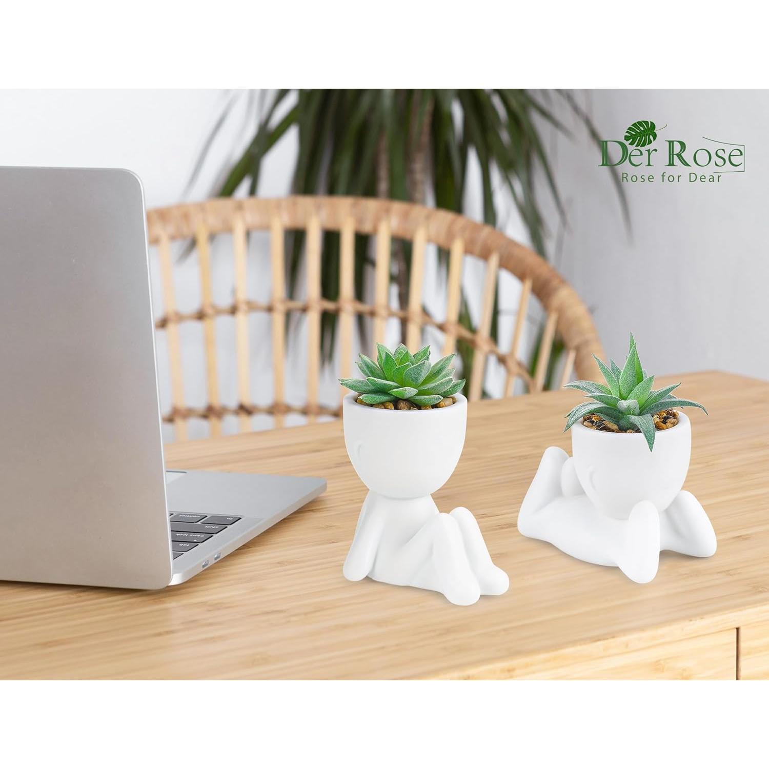 Plantas Falsas Suculentas Der Rose - 3 Paquetes Decorativos