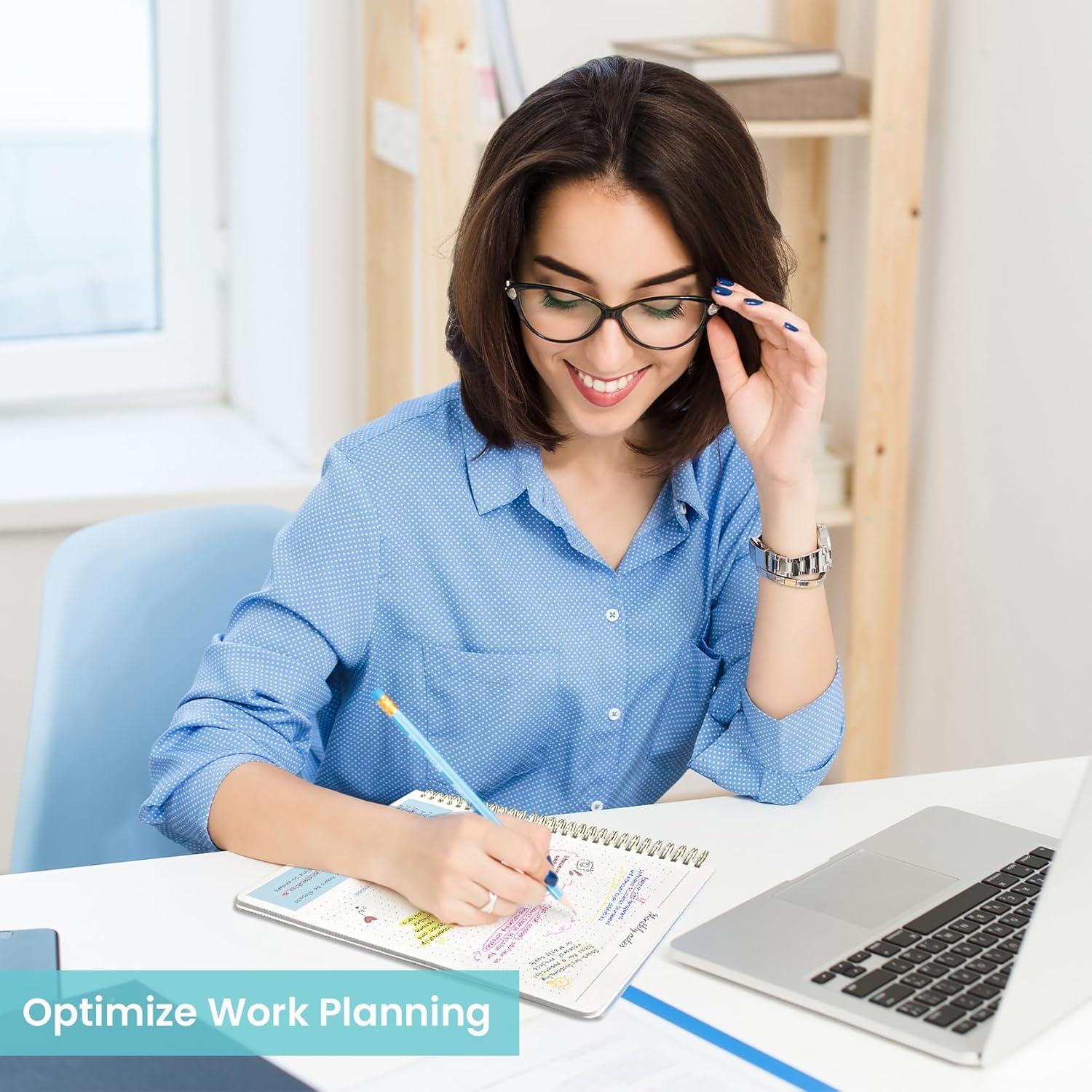 Planificador Mensual Taja 2025-2027 24 Meses Azul 25.4x17.8 cm