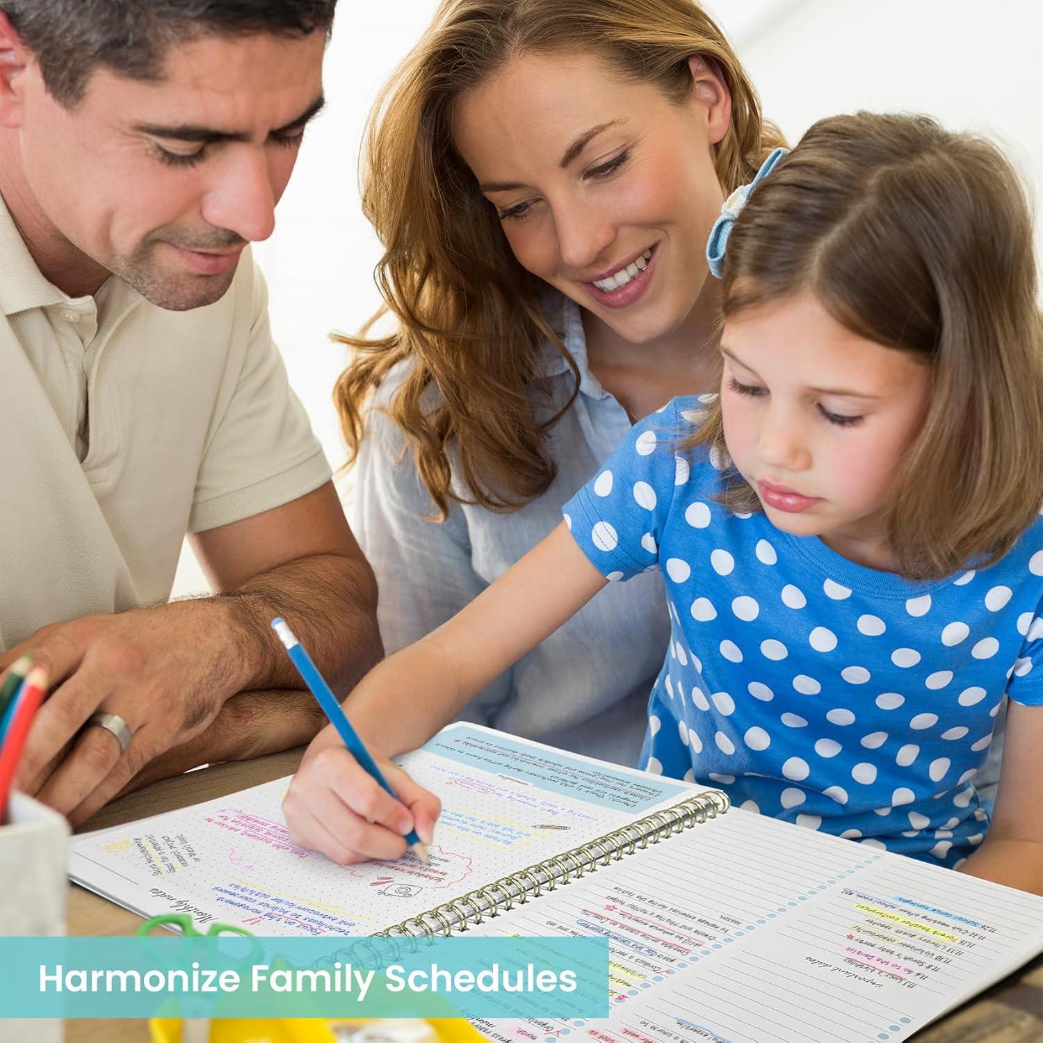 Planificador Mensual Taja 2025-2027 24 Meses Azul 25.4x17.8 cm