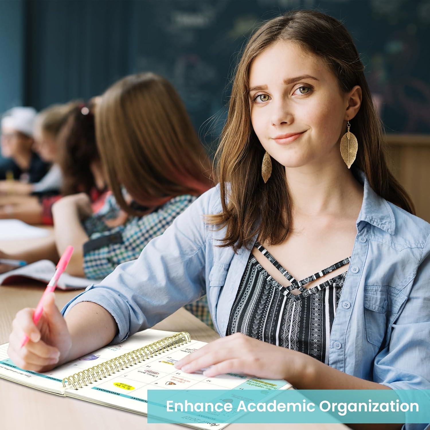 Planificador Mensual Taja 2025-2027 24 Meses Azul 25.4x17.8 cm