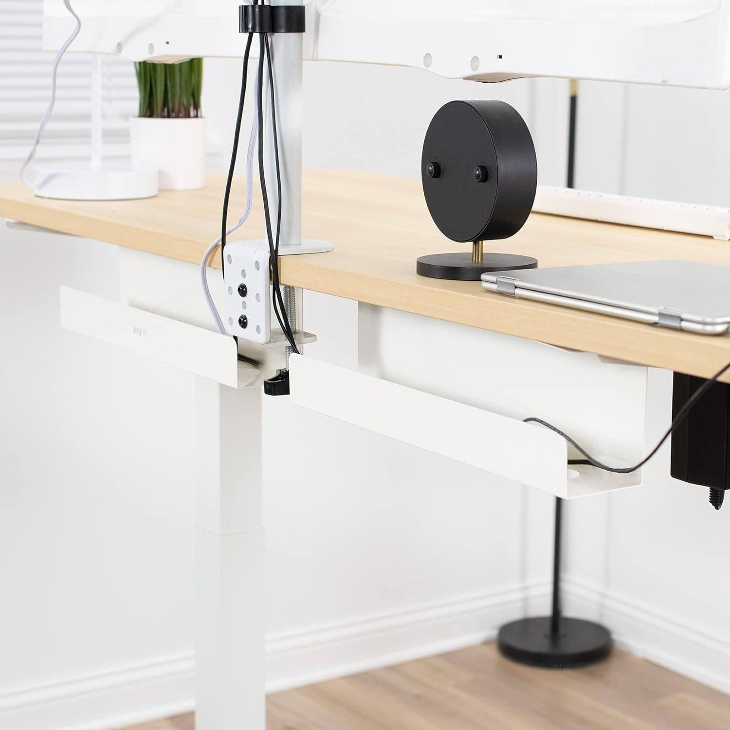 Bandeja de Gestión de Cables VIVO 2 Pack 42x7.6cm Blanca