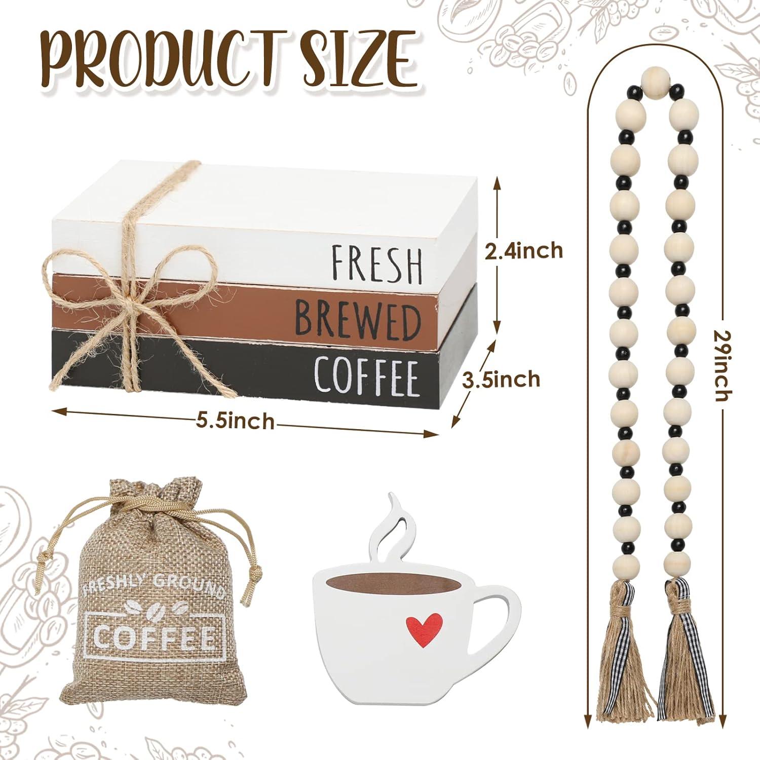 Decoración para Bar de Café WODOHOLO, 6 Piezas de Madera