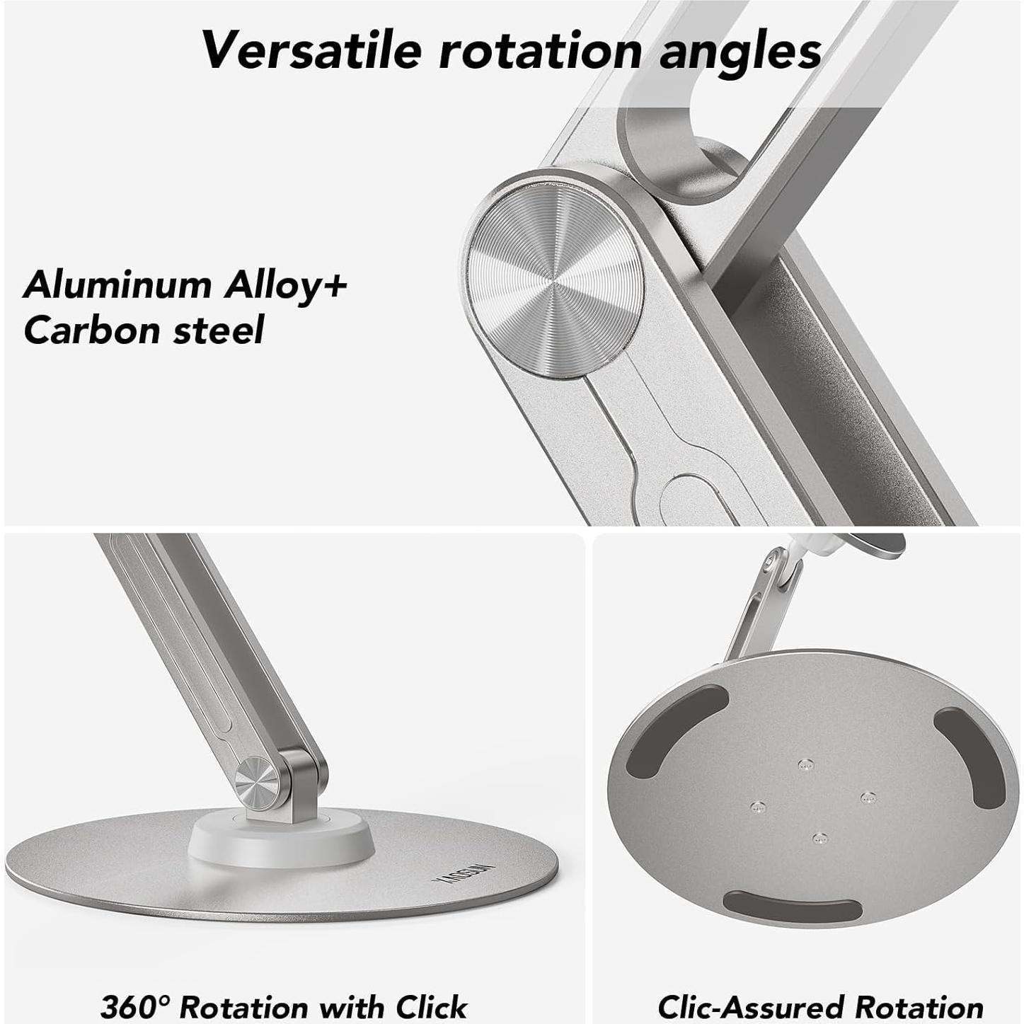 Soporte de Tableta Magnético XAOSUN 360° para iPad Plateado
