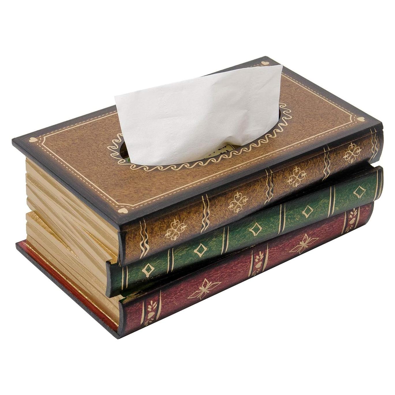 Caja de Pañuelos de Madera Retro VERGOODR 26.9x16x10.7 cm