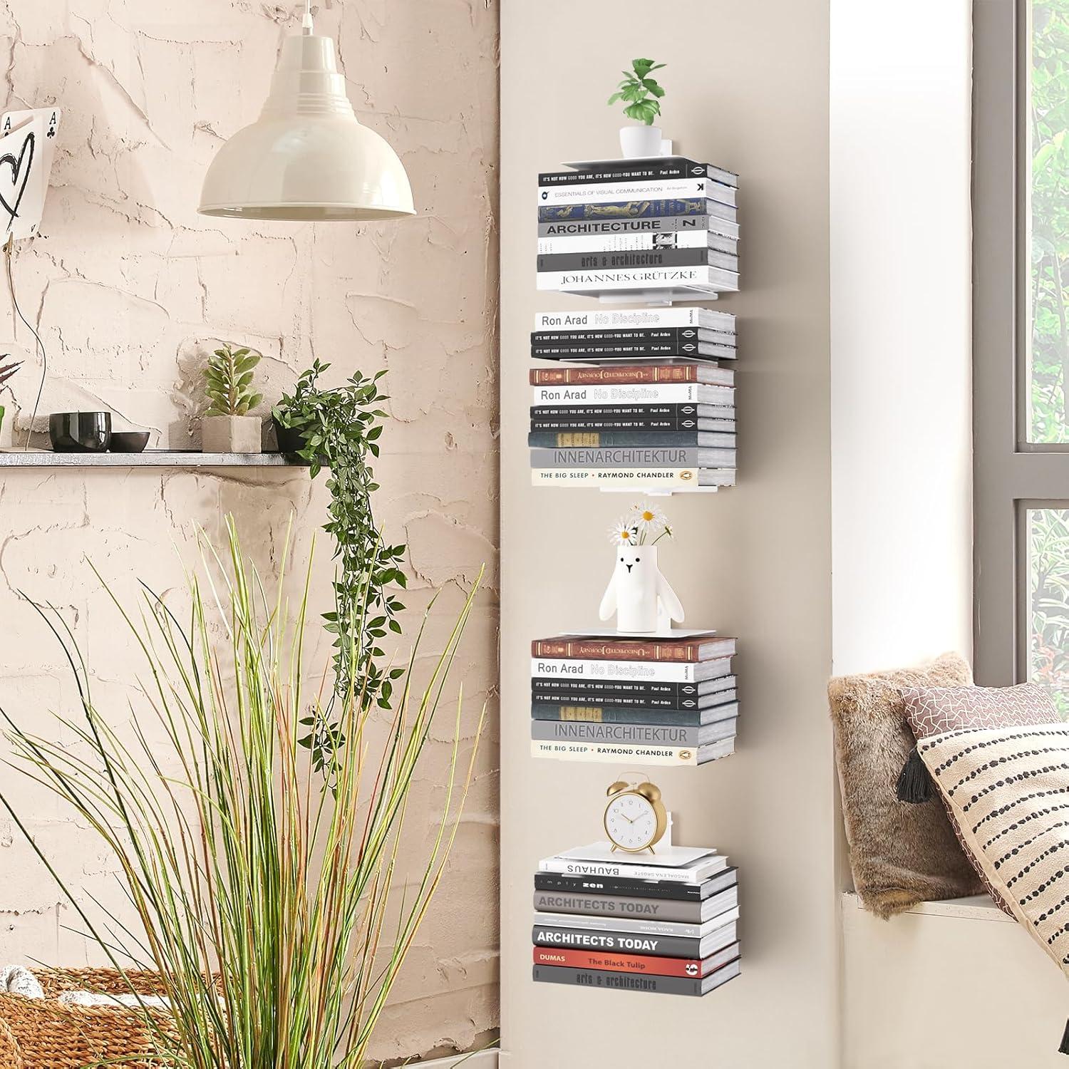 Estantería Flotante de Metal ART-GIFTREE 4 Niveles Blanca