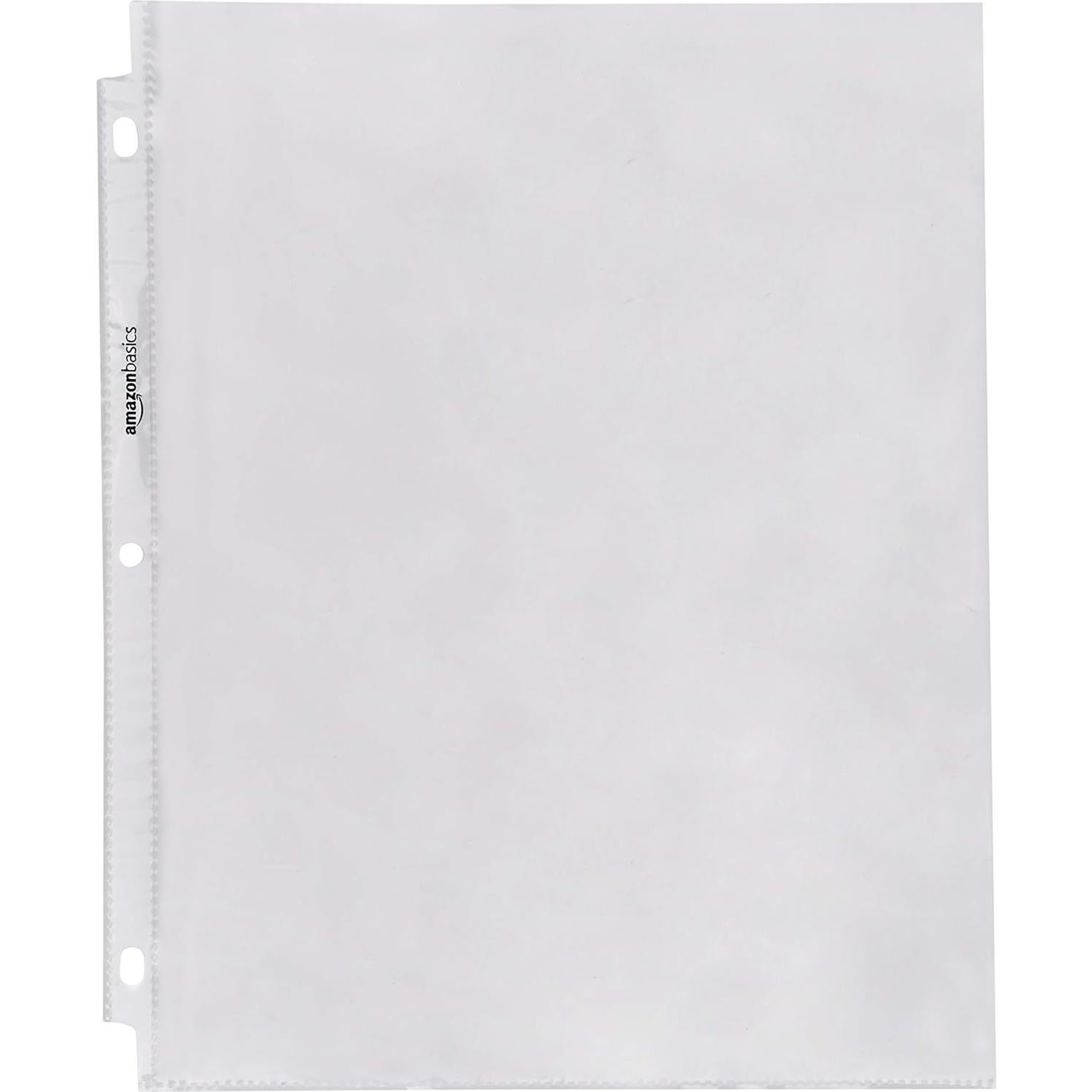Protectores de hojas Amazon Basics 200 unidades 21.6x27.9cm